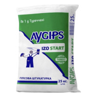 AYGIPS IZO 25 кг гіпсова стартова штукатурка