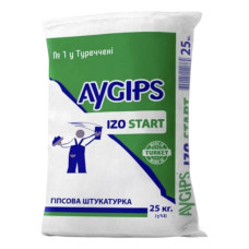 AYGIPS IZO 25 кг гіпсова стартова штукатурка