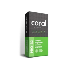 Coral PRO 32 самовирівнювальна суміш для підлоги 25 кг