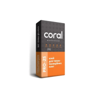 Coral Pro - 25 ЗИМА клей для пінополістиролу та мінвати 25 кг