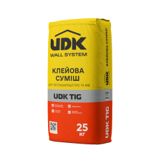 UDK TIG клейова суміш для теплоізоляції ППС та мінвати 25 кг