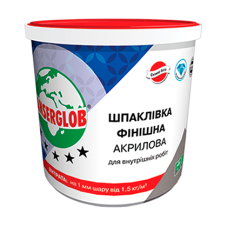 Шпаклівка фінішна Anserglob 17 кг акрилова для внутрішніх робіт.