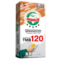 Anserglob TMB-120 штукатурка декоративна «камінцева» біла 25кг