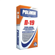 Polimin П-19 Тепло-фасад клей для пінопласту та мінвати 25 кг