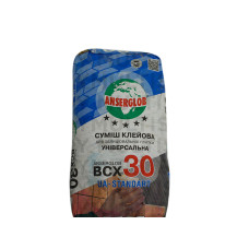 Anserglob ВСХ 30 клей для плитки 25 кг