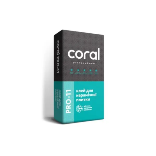 Coral PRO - 11 клей для плитки універсальний 5 кг