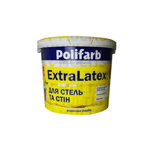 Polifarb ExtraLatex 7 кг фарба для стовпчиків
