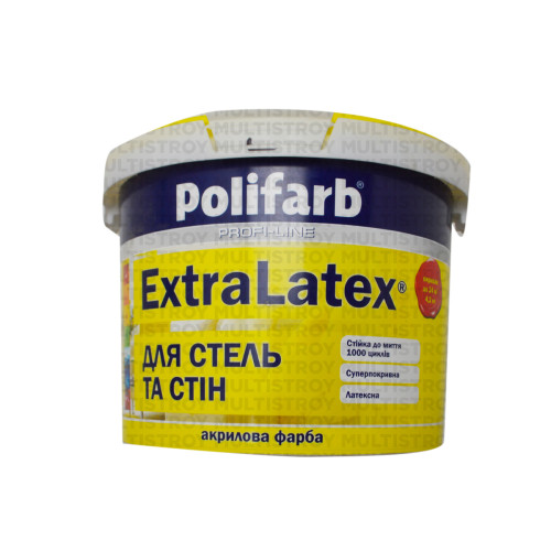 Polifarb Extra Latex 4,2 кг універсальна фарба