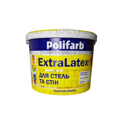 Polifarb Extra Latex 14 кг фарба латексна