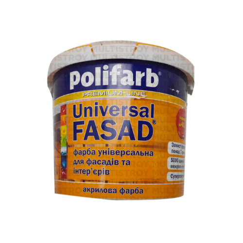Polifarb Universal FASAD 7 кг фарба для фасадів