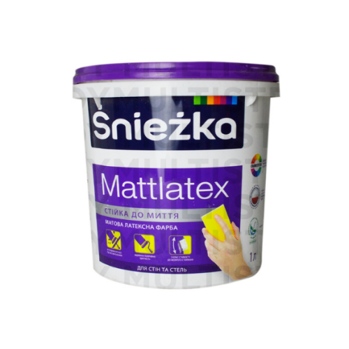Sniezka Mattlatex 1 л латексна акрилова фарба
