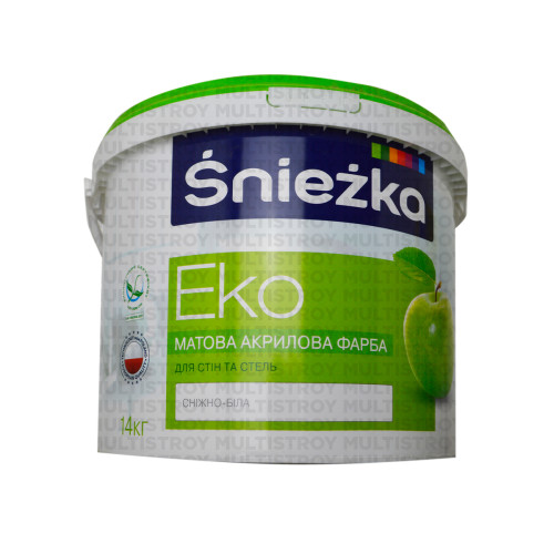 Sniezka Eko 14 кг акрилова фарба водоемульсійна