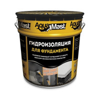 Битумная мастика AquaMast для гидроизоляции фундамента 18 кг