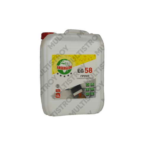Anserglob EG-58 10л грунтовка глибокопроникна
