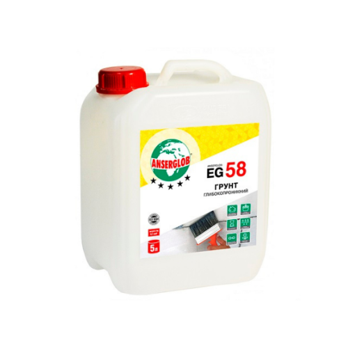 Anserglob EG-58 10л грунтовка глибокопроникна